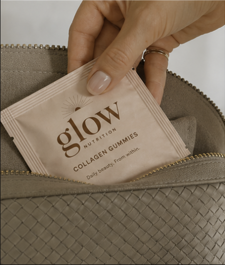Glow daily serving pack in a routine